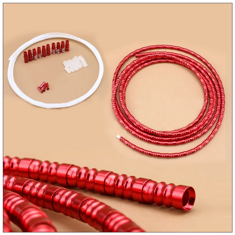 86.7g/set Bicycle Derailleur CNC Aluminum Alloy Shifter Cable Tube