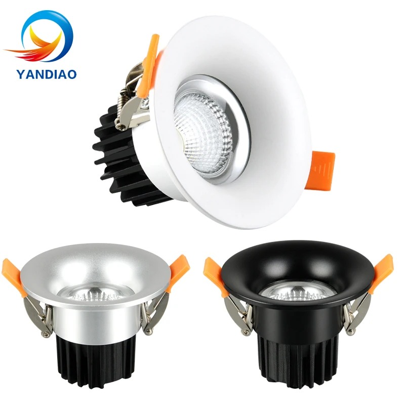 

YANDIAO LED Downlight COB Ceiling Spot Light 3W 5W 7W 9W 12W 15W 18W 24W 90-260V Ceiling Recessed Lights Indoor Lighting