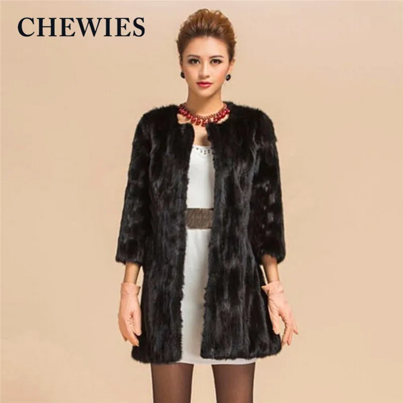 Women Genuine Fur Coat