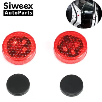 

2 Pcs brand new Car LED Door Opened Anti-collision Warning Lights Red Strobe Flash Wireless Alarm Lamp Striking Useful