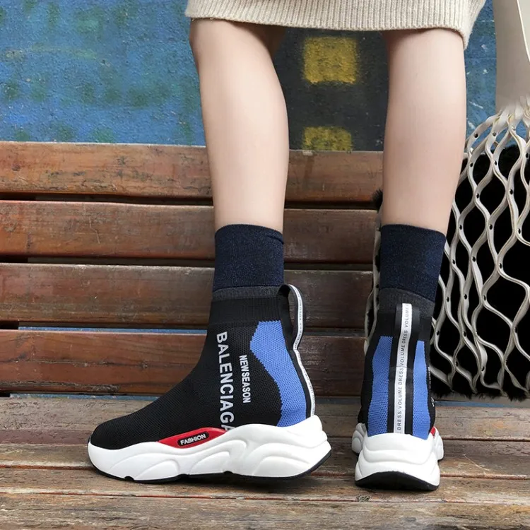 Femmes Et Lettres Chaussures De Blue Plates Bas Couples Sport Imprimé Chaussures Hommes Bottes Élastique red pRxtY
