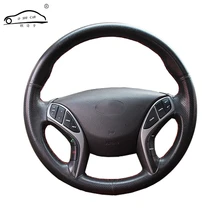 Artificial Leather car steering wheel braid for Hyundai Avante i30 2012-2016/Custom made Steering cover