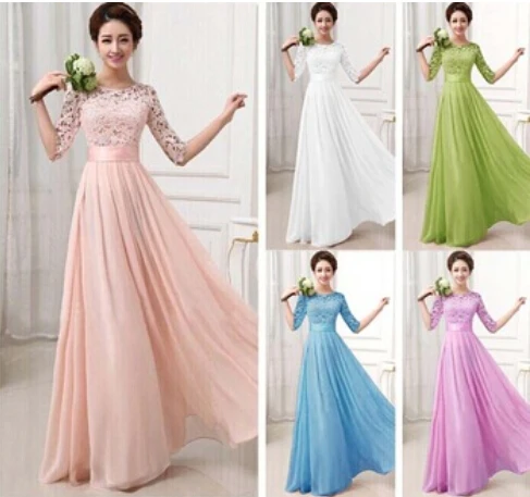 Nowy Plus Size Top Moda Vestidos De Fiesta Elegancka Koronka Szyfon