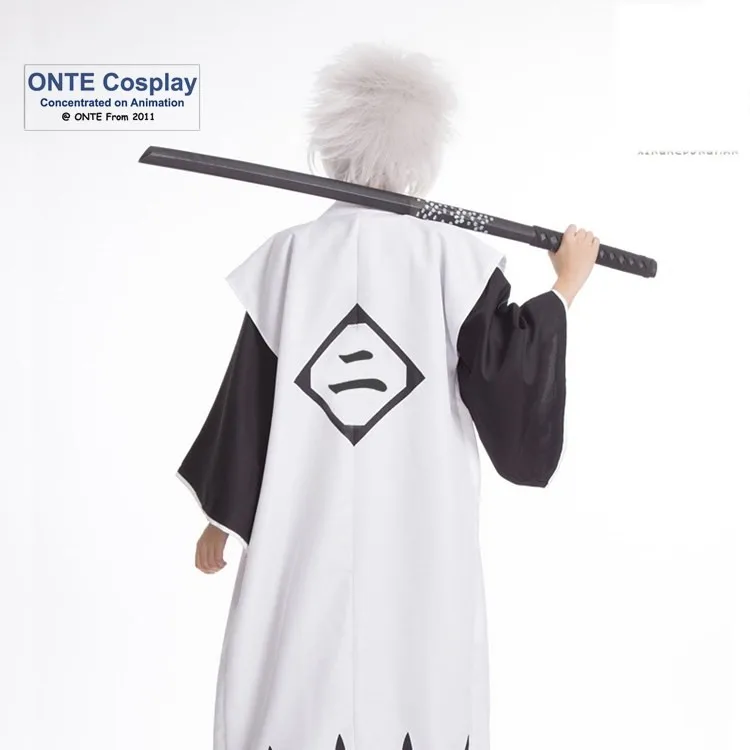 Cosplay&Ware [7]Anime Bleach Cosplay Costumes Capes 1st To 11th 12th 13th Division Captains Cloaks With Sleeve Coat Halloween -Cosplay&Ware anime Shop