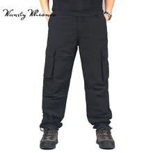 Мужские Модные Военные Брюки карго с несколькими карманами, мешковатые мужские брюки, повседневные брюки, комбинезоны, армейские штаны, уличные джоггеры