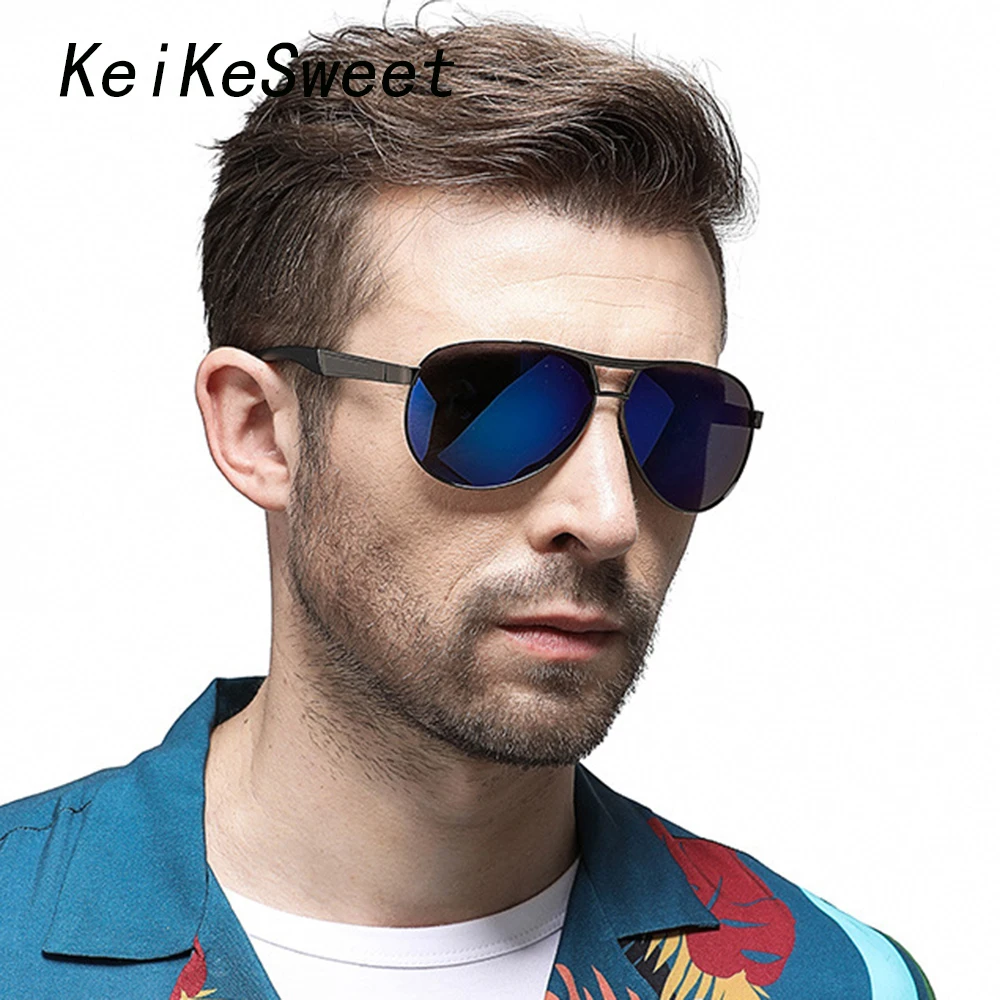 Мужские солнцезащитные очки для вождения KeiKeSweet брендовые дизайнерские с