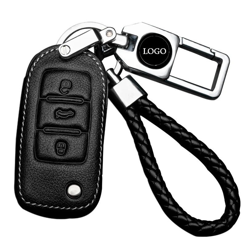 

NEW Car Key Case for Volkswagen new MAGOTA Golf 7 Sportsvan Cow Leather Key Case Protective Cover