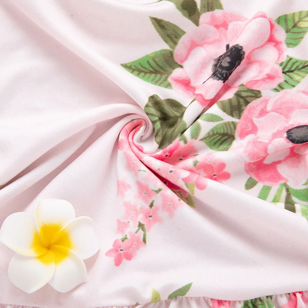 Китайское Новогоднее платье для девочек, футболка с цветочным рисунком для новорожденных девочек, топы, платье, штаны, леггинсы в горошек, комплект одежды