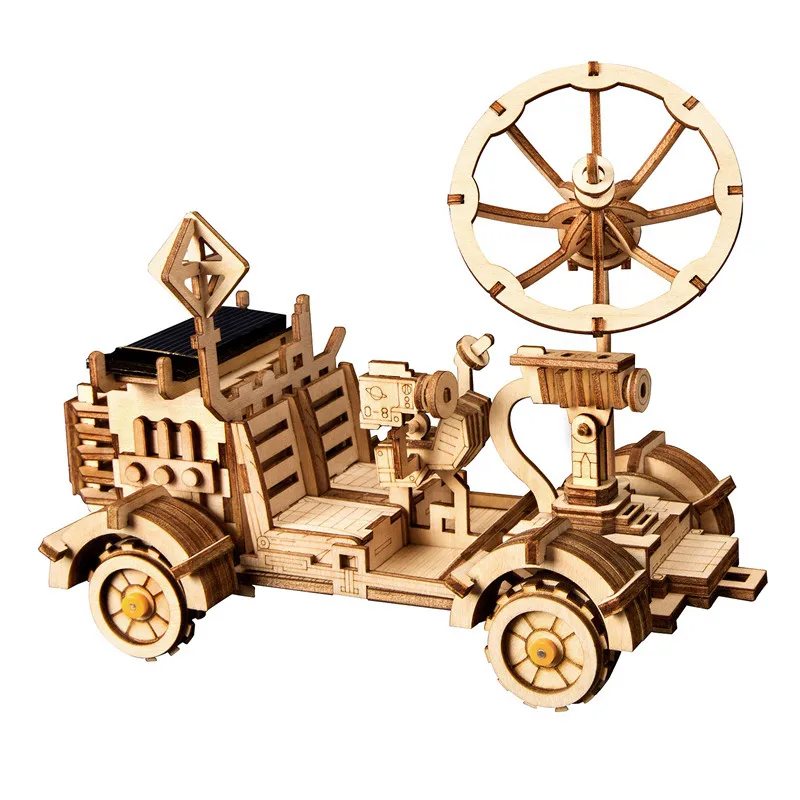 Robotime DIY Model Building Kits STEM Solar Energy Toy 3D Puzzle Gift for Kids 