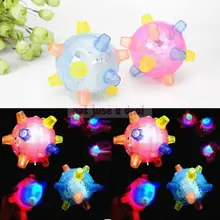 Светлая Музыка прыгающий шар мигающий танцевальный шар Детская светящаяся игрушка красочный шар электрическая игрушка