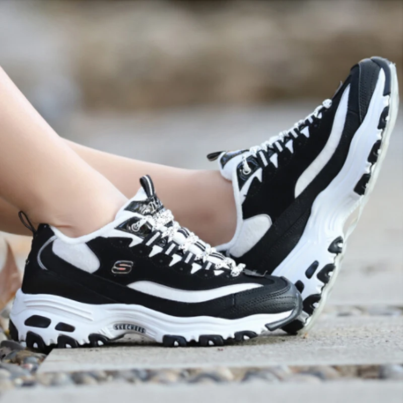 Женские кроссовки на танкетке Skechers повседневные модные массивной платформе 66666078