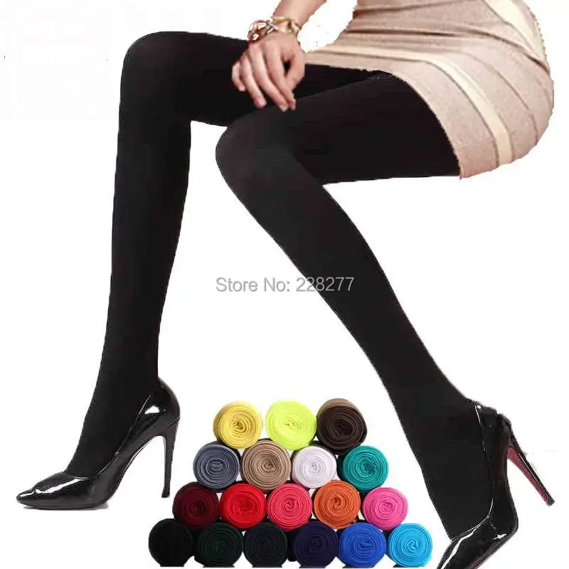 Весенние модные женские 140D универсальные Супер колготки бархатные носки ярких цветов 14 цветов бамбуковое волокно