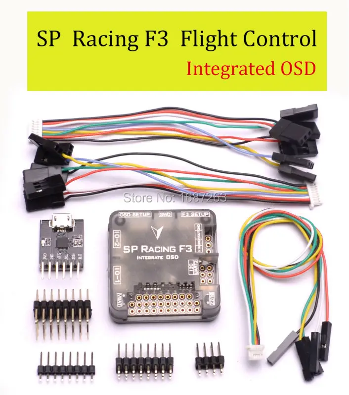 Контроллер полета PRO SP гоночный F3 интегрированный OSD Acro/Deluxe Версия с защитным