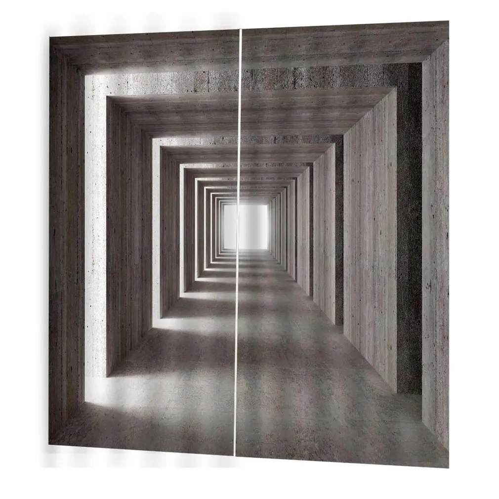 

21-5 Concrete Curtain 150*166 Creative Home Interior Bedroom Living Room Curtain Hotel Decorative Curtain