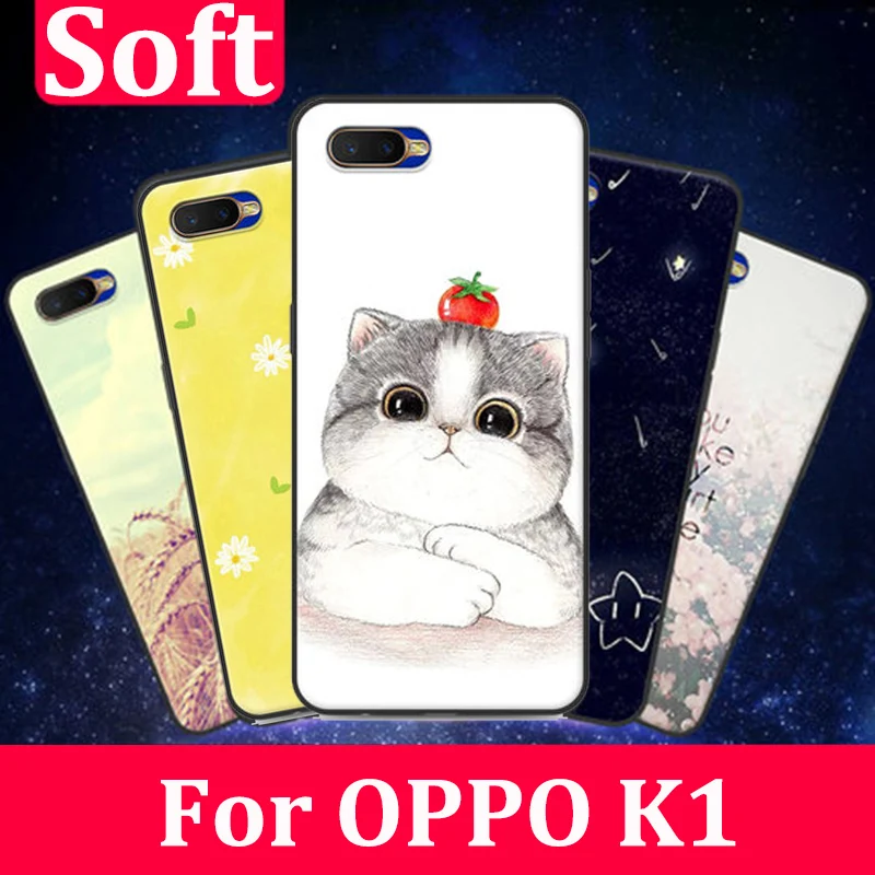 6.4&quot For OPPO K1 phone Case cover Country style Soft shell K 1 coque OPPOK1 cases back fundas | Мобильные телефоны и