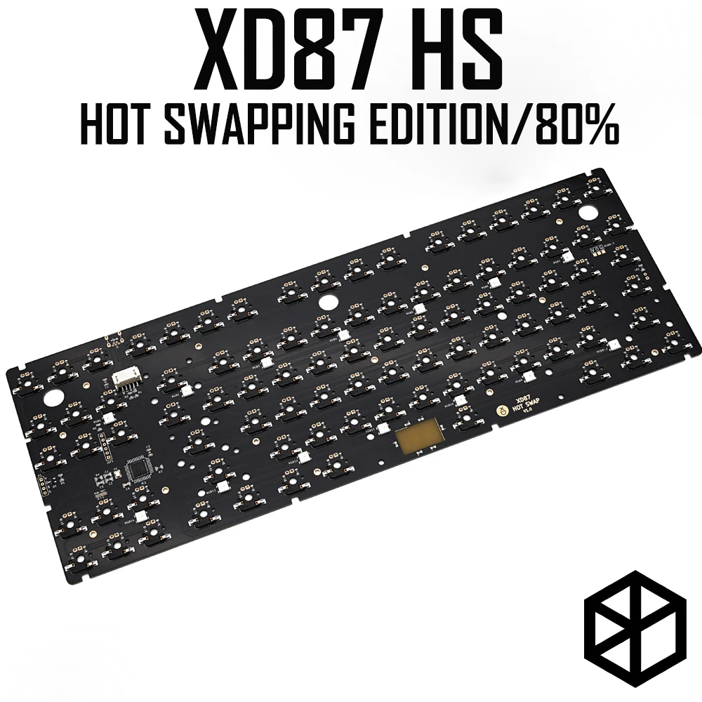 

hot swappable xd87 HS XD87 Custom Mechanical Keyboard Kit 80% Supports TKG-TOOLS Support Underglow RGB PCB programmed type c