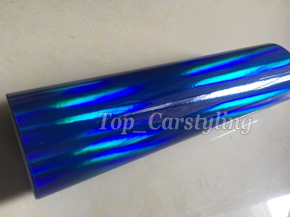Light Blue holographic chrome vinyl sticker wrap sheet 3M Avery Arlon Vinyl Sticker (2)