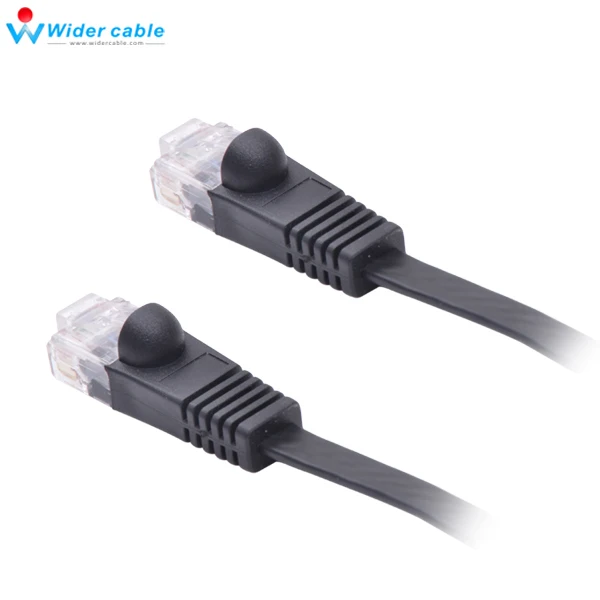 Высокопроизводительный кабель Fluke UTP Ethernet сетевой патч корд Lan черный плоский CAT6 0