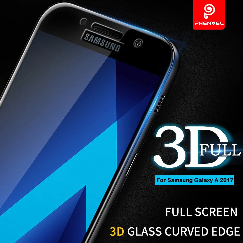 3D пленка, стекло для samsung Galaxy A5 Phenvel A8 Plus, Защита экрана для Galaxy A3 A5 A7, закаленное стекло, изогнутое