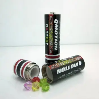 

Joylife Battery Shaped Secret Money Pill Box Hidden Coins Container Case Battery Secret Stash Diversion Safe Pill Cases Splitter