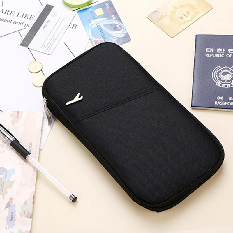 Passport Cover Travel Credit ID Card Holder Cover Money Wallet Document Organizer Men Women Multifunction Passport Bag PC0050 (12)
