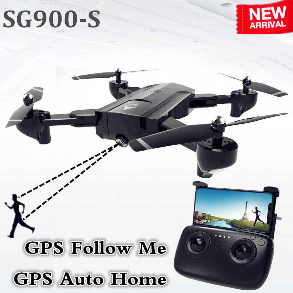 SG900-S Foldable 2.4G 1080P HD Camera WIFI FPV GPS RC Quadcopter Drone Follow Me 
