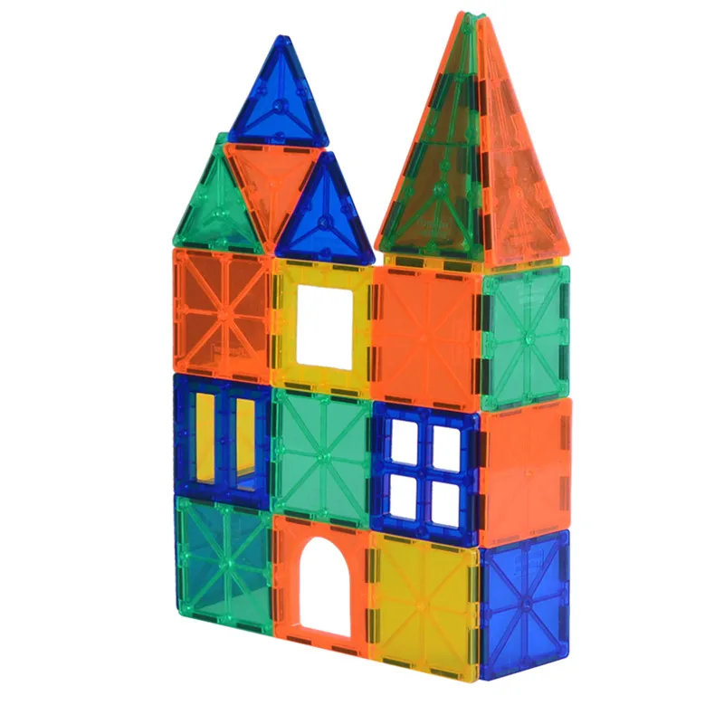 

JOY MAGS 32Pcs/3D Magnetic Tiles BrickModels &  Building Blocks Construction Designer Set Children Educational Toys