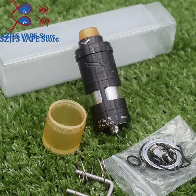 HOTVapor Giant v6 S 23 мм/25 мм RTA 6 мл емкость 316ss Регулируемый нижний воздушный поток одна