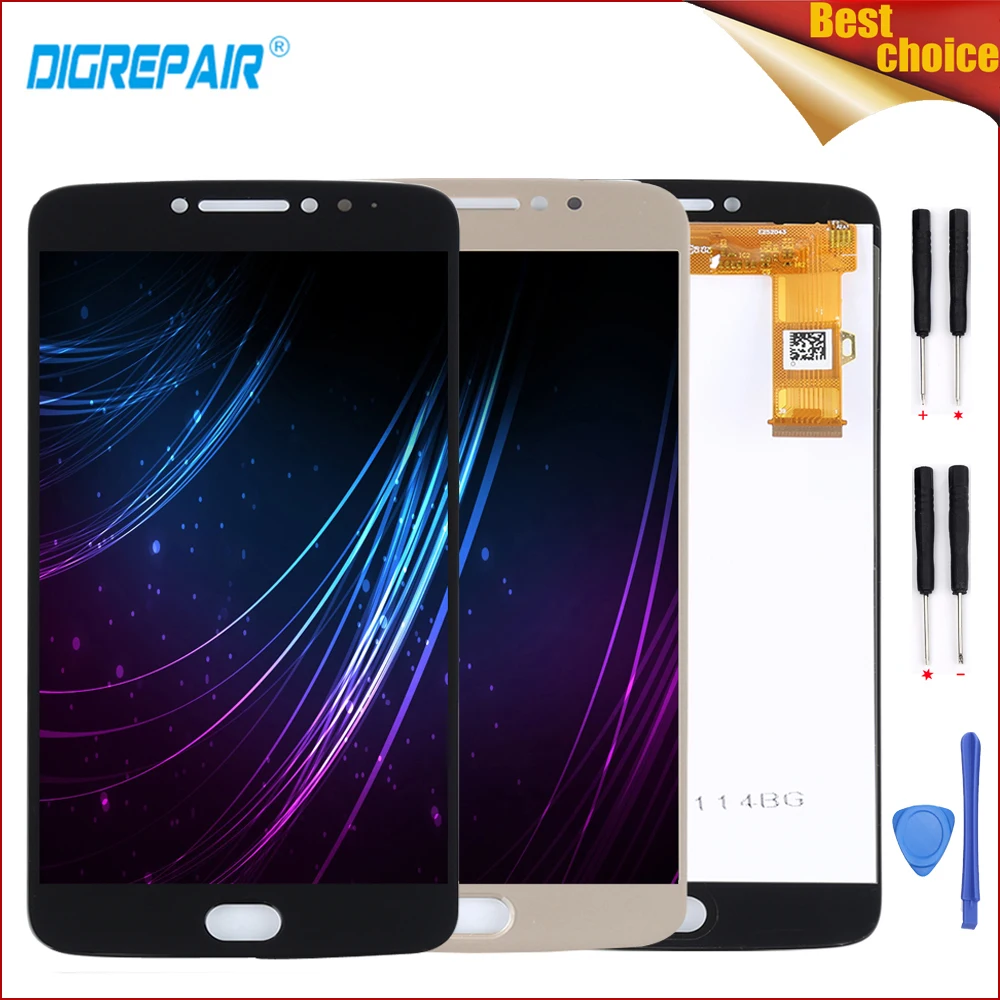 

e4 plus lcd For Motorola Moto E4 Plus LCD Display Touch Screen Digitizer Assembly Parts Black Gold display For moto e4 plus lcd