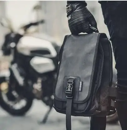 

City Cafe Motorcycle Bicycle Riding Knight Messenger Bag Multifunction Waterproof Backpack Motorbike Cycling Touring Chest Bag