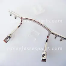 Длина планки между проемами линз для оправы Очки, мосты, с колодки оружия для оправы Очки ремонт, серебристого цвета из нержавеющей стали TOUCHBeauty TB-298 серебро