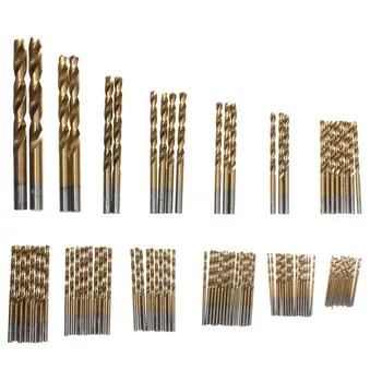 

99 Pieces/set 1.5 mm - 10 mm Titanizing Coated High Speed Steel Drill Bit Set Tools