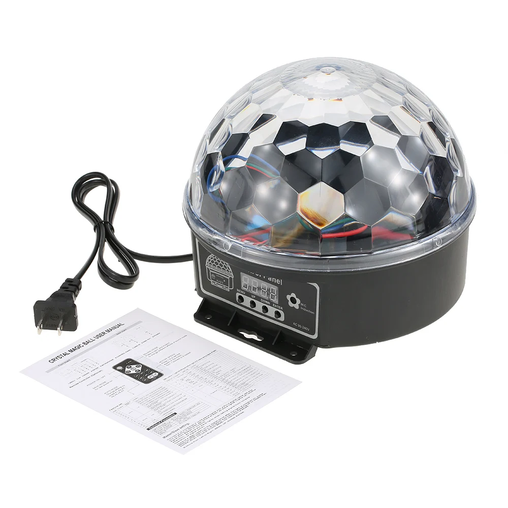 Movendo a Cabeça Luz de Discoteca Laser Digital Cristal Bola Mágica Efeito Luz Dmx 512 Disco Iluminação Palco Eua Plug dj Led Rgb 7 efeito luz dmx 512 disco dj iluminação palco eua plug