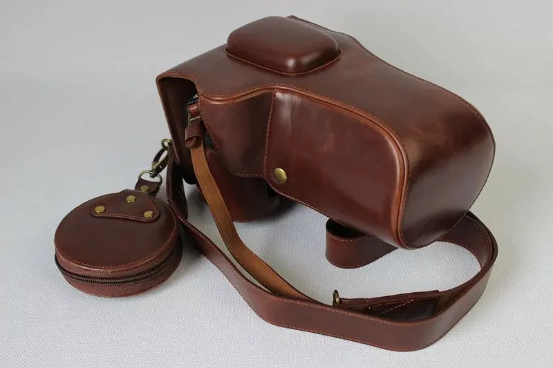 travel case for camera New Luxury PU Leather Camera Case for Nikon P900 P900S Digital camera Bag Cover with Strap +Mini Battery case camera bags for women