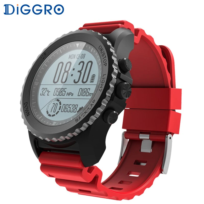 Спортивные Смарт часы Diggro S968 с GPS водонепроницаемые монитором сердечного ритма и