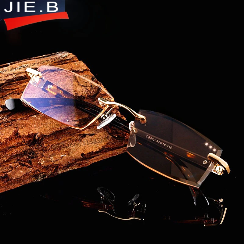 Ceny Wysokiej jakości diamentowe okulary bez oprawek do czytania mężczyźni kobiety okulary punkty dla kobiet czytanie męska dioptrii 1.0 1.5 2.0 2.5 3.0