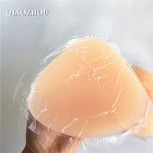 400g/pair AA cup self adhesive breast form transgender mastectomy fake silicone breast prosthesis triangle shape natural triangle shape new 2000g pair silicone breast form artificial huge fake false chest prosthesis boobs enhancer for mastectomy