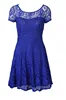 Hot Fashion Women Summer Sweet Hallow Out Lace Dress Sexy Party Princess Slim Dresses Vestidos Red Blue 5XL Plus Size Sundress ► Photo 3/6