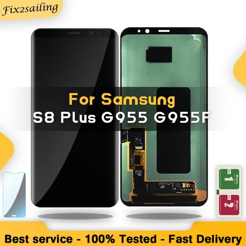 

LCD Display For SAMSUNG Galaxy S8 Plus G955 G955F Touch Screen Digitizer Assembly