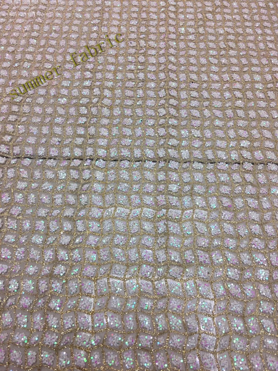 5 YARDS shining glitter fabric for summer wedding party dress in Lace