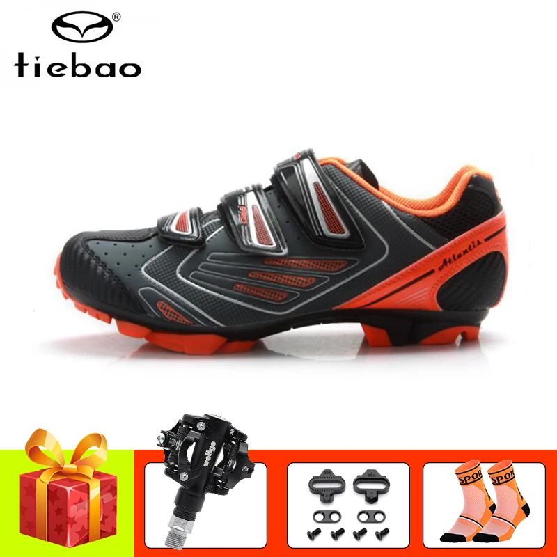 Tiebao zapatos de Ciclismo MTB zapatos de bicicleta de montaña bicicleta de carreras SPD pedales Zapatillas para hombre auto-bloqueo Atlético zapatos de bicicleta