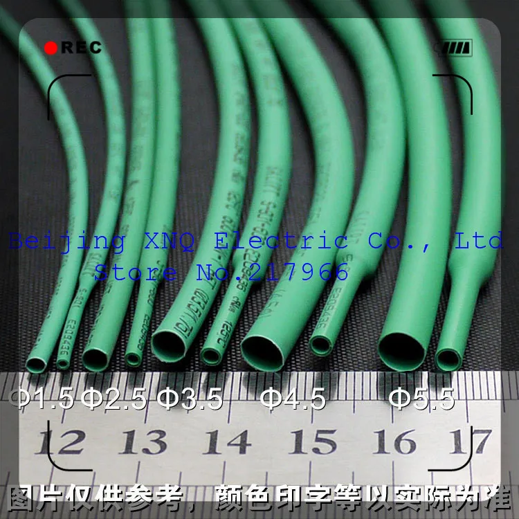4.5mm green heat shrink tubing heat shrink tubing heat shrinkable tube
