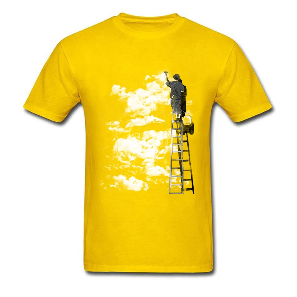 GroupFunny Short Sleeve Tops Tees Summer/Autumn Funny Crewneck 100% Cotton Fabric T Shirt Men's T Shirt The Optimist  The Optimist yellow