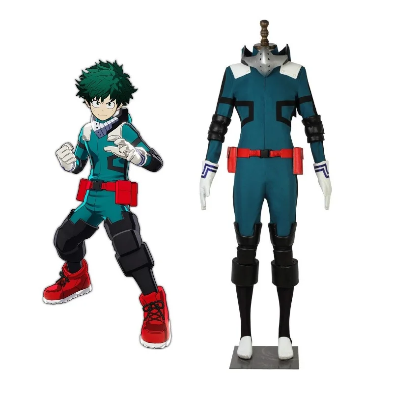 

My Hero Academia Cosplay Anime Boku no Hero Akademia Costume Izuku Midoriya Battle Costume Cosplay Costume Full Set Custom Made