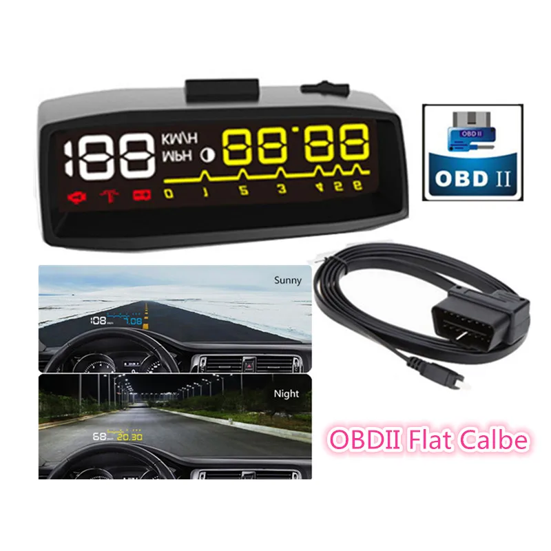 4F OBDII Автомобильный проектор на лобовое стекло HUD для Ford Toyota Benz OBD2 автомобильный