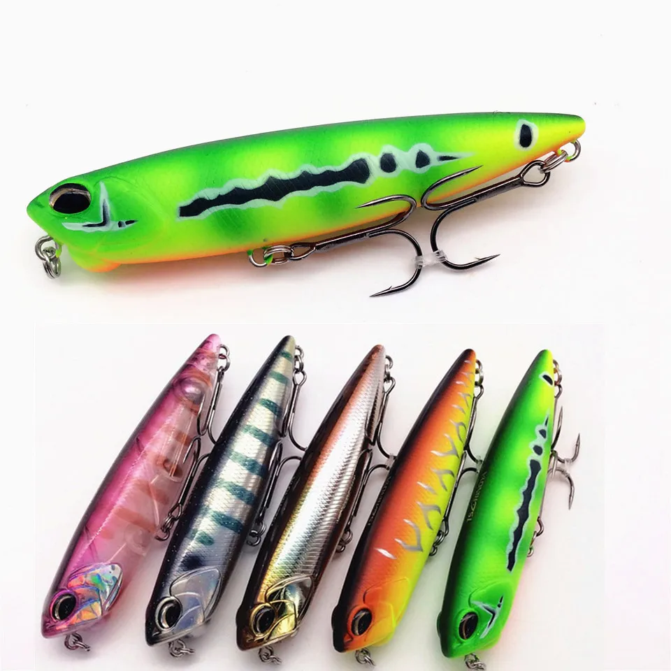 

TSURINOYA DW58 5PCS Long distance throwing Top water Pencil 110mm/21g Fishinglure Pencli Articial bait Bass bait Snakehead lure