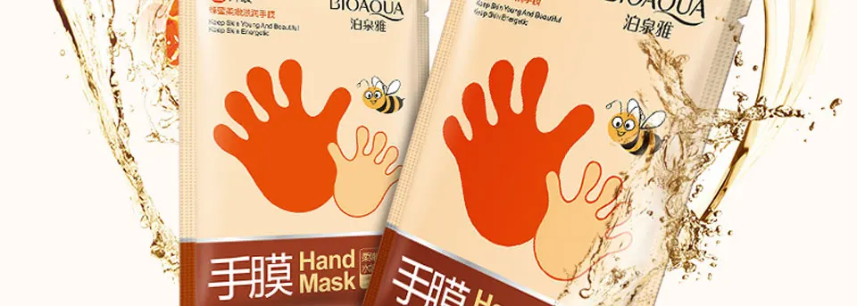 5 пар bioaqua медовая увлажняющая эссенция для отбеливания маска для рук увлажняющие перчатки против морщин разглаживающая маска для рук