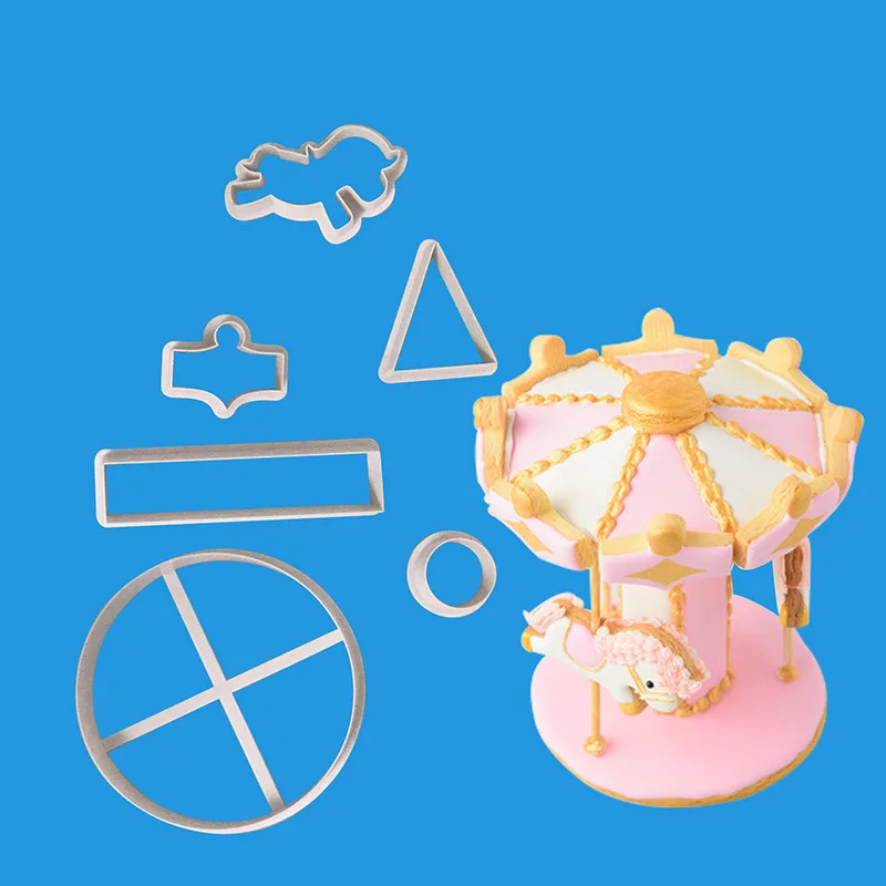 Yueyue Sugarcraft карусель пластиковый резак для помадки формы торта инструменты