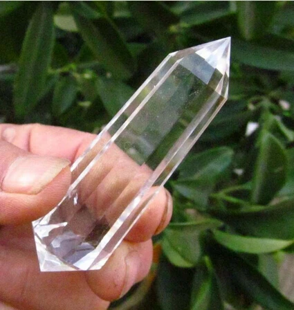

A 32712sided WhiteNATURAL CLEAR QUARTZ CRYSTAL POINT RAINBOW Healing (0601)