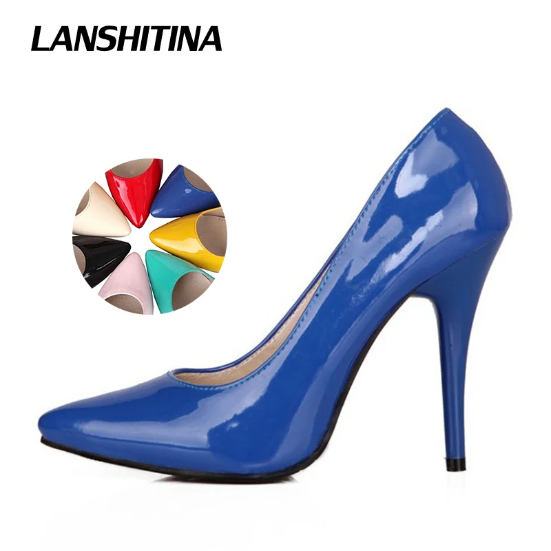 Big Size 30-48 Women Stiletto Heels Black Pumps High Heel Pointed Toe Sexy Shoes Ladies Party Shoes Brand Woman Talon Femme 797 fanyuan 10cm super high heels women shoes stylish stiletto woman pumps pointed toe ladies shoes evening party shoes black heels